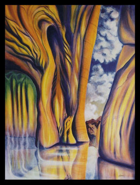 Release
Oil on canvas.  over 100 layers of translucent color applied.
Keywords: oil painting  surreal 