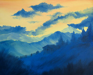 The Cabin
Oil on Canvas, 16hx20w
Keywords: tree impressionistic landscape color
